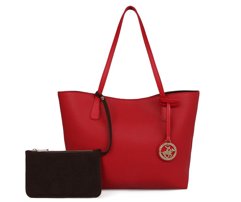 Geanta Sue Red Brown – Beverly Hills Polo Club, Rosu Beverly Hills Polo Club